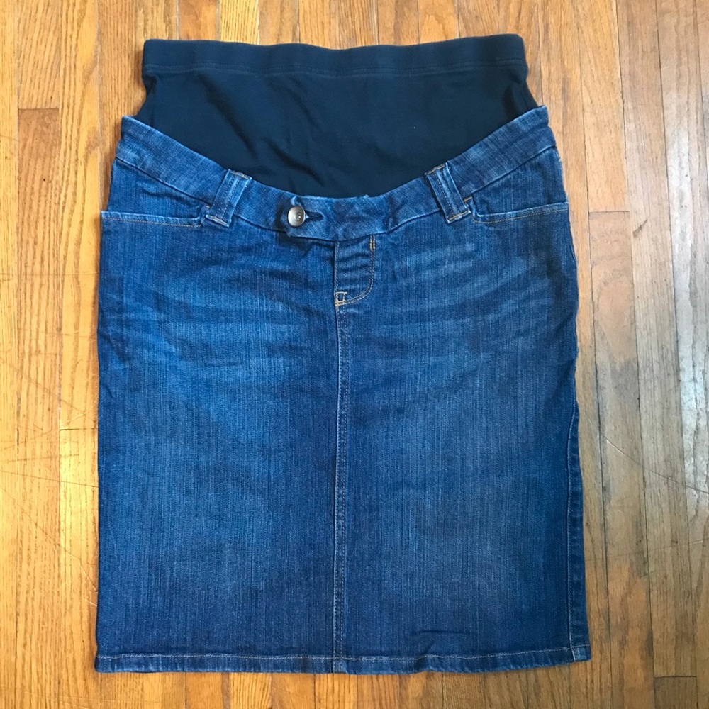 Old Navy Denim Maternity Skirt